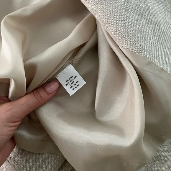 Talbots Linen Belted Trench Dress - Picture 11 of 12